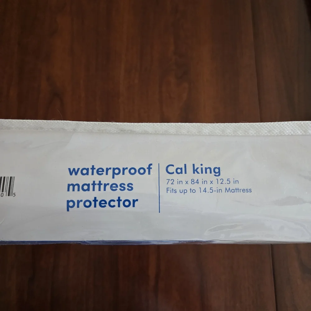Basics Waterproof Mattress Protector - White (Cal King)
